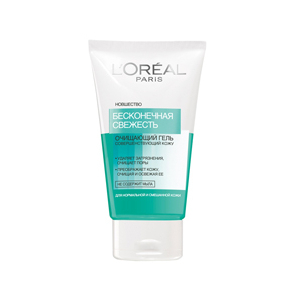 L' Oreal Paris - Очищающий гель для нормальной и смешанной кожи Бесконечная свежесть - 150 мл