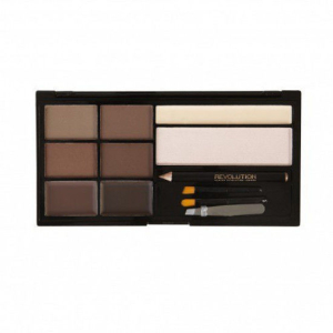 Makeup Revolution - Палетка теней для бровей - Ultra Brow Palette - Medium to Dark