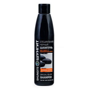 Shungite - Специальный черный шампунь на основе шунгита «Для сухих и окрашенных волос»330 мл
