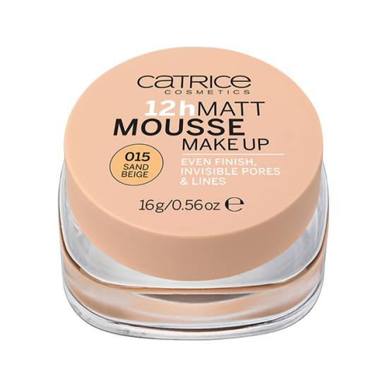 Мусс матирующий - 12h Matt Mousse Make up - тон 015 Sand Beige - 1