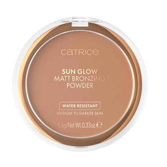 Пудра компактная Sun Glow Matt Bronzing Powder с эффектом загара матирующая, 035 Universal Bronze - 2