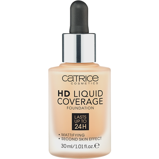 Тональная основа HD Liquid Coverage Foundation, 034 Medium Beige - 1