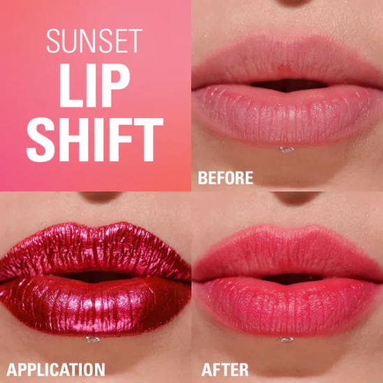 Тинт-маска для губ Sunset Lip Shift Peel Off Lip Stain, Flushed Pink - 3