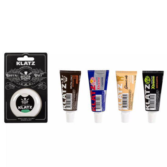 Набор из 4 зубных паст 20 мл Travel collection + зубная нить 65 м - 3