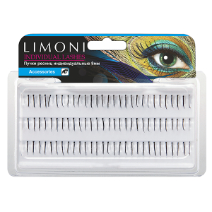 Limoni - Пучки ресниц черные Individual Lashes черные - 8+10+14мм