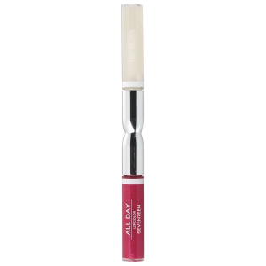 Seventeen - Жидкая стойкая помада-блеск All day lip color & top gloss, 68 красный с искрой