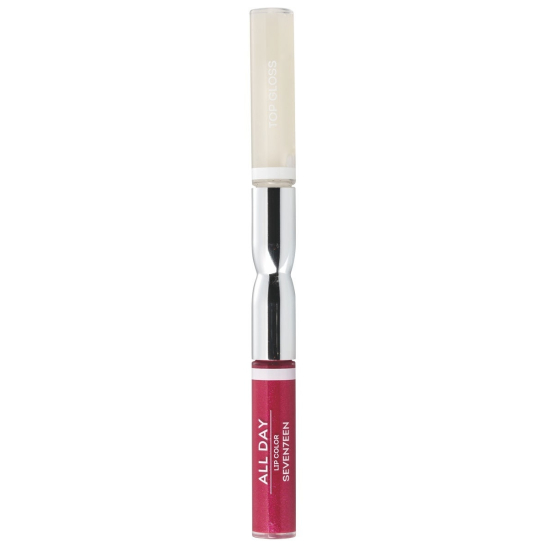 Жидкая стойкая помада-блеск All day lip color & top gloss, 68 красный с искрой - 1