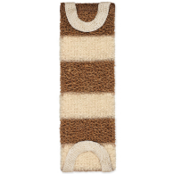 Мочалка для тела К104 длинная с ручками, полосатая