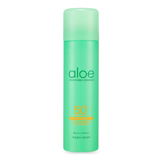 Солнцезащитный спрей с охлаждающим эффектом Aloe Soothing Essence Face&Body Ice Cooling Sun Spray SPF 50+ PA ++++ - 1