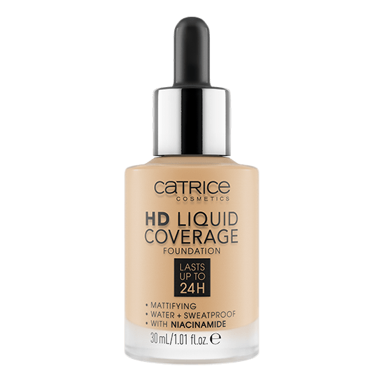 Тональная основа HD Liquid Coverage Foundation, 036 Hazelnut Beige светло-ореховый - 1