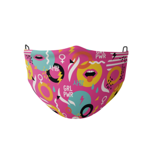 Kbclub - Многоразовая защитная маска для лица (розовый паттерн)