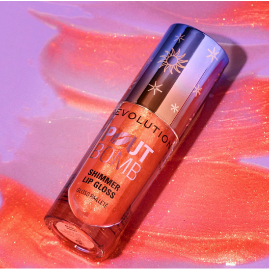 Блеск для губ Pout Bomb Shimmer Sunset, Orange Sunset - 1