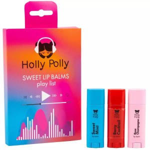 Holly Polly - Набор бальзамов для губ Sweet Play List, 3 шт
