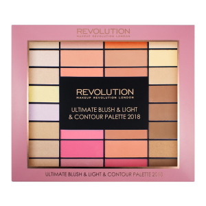 Makeup Revolution - Палетка для макияжа Ultimate Blush, Light & Contour Palette 2018