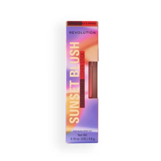 Румяна в стике 2 в 1 Sunset Blush Duo Cream Blusher Stick, Toasted Bronze and Orange - 4