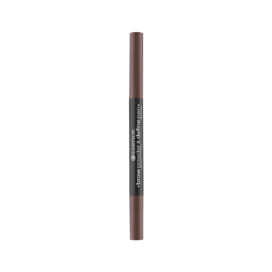 Контурный карандаш и пудра для бровей 2 в 1 Brow Powder & Define Pen, 02 warm dark brown - 1