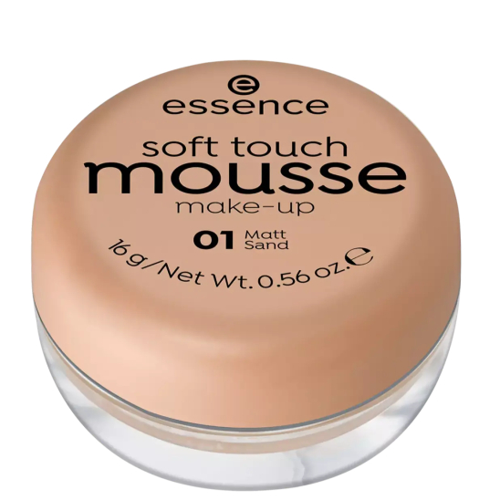Тональный мусс Soft touch matt mousse, 01 matt sand/песочный - 1