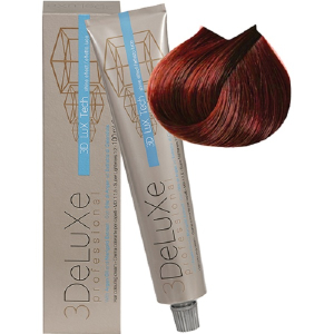 3Deluxe Professional - 6.66 Крем-краска для волос Темный блондин насыщенный красный, 100 мл