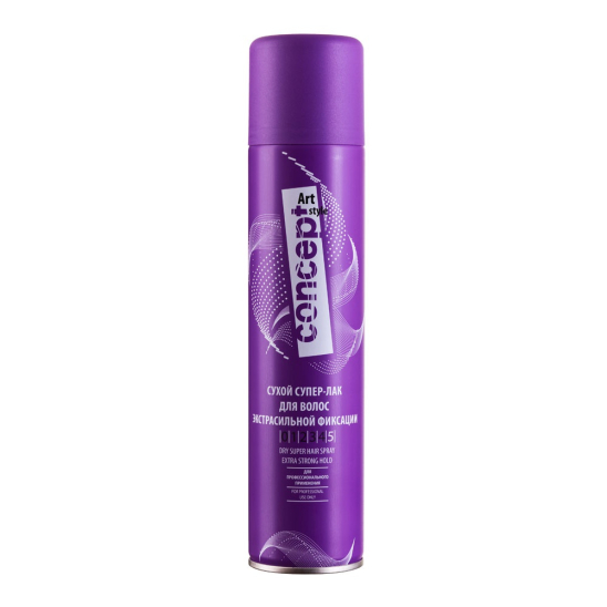 Сухой супер - лак для волос Экстрасильной фиксации Dry Super Hair Spray - 1