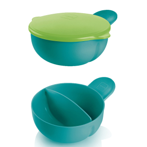 MAM - Mam feeding bowl-kulho 2-х секционная тарелка с крышкой 6+ месяцев - зеленый
