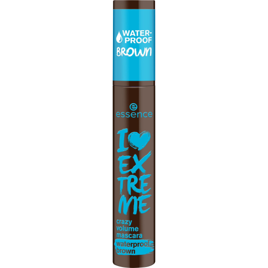 Тушь для ресниц водостойкая I Love Extreme crazy volume mascara wp, 01 Коричневый - 2