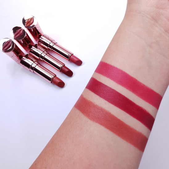 Губная помада Soft Glamour Satin Kiss Lipstick, Rose - 5