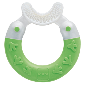 MAM - Bite & Brush teether прорезыватель для зубов 3+ месяцев, бело-зеленый, Cactus Green