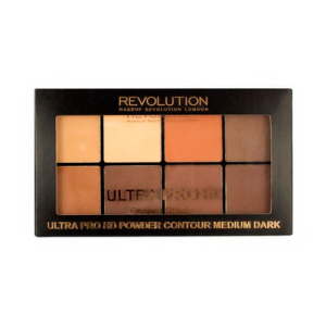 Makeup Revolution - Палетка для контурирования пудровая - HD Pro Powder Contour - Medium Dark