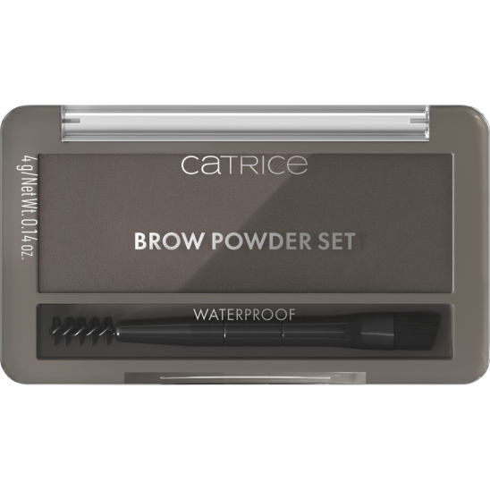 Водостойкая пудра для бровей в наборе Brow Powder Set Waterproof, 020 Ash Brown - 1