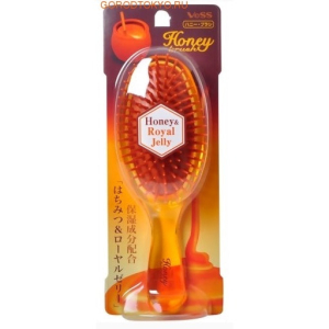 VESS - Щетка массажная для увлажнения и придания блеска волосам с мёдом и маточным молочком пчёл Honey Brush