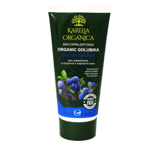 Karelia Organica - Био-скраб для лица «Organic Golubika» для нормальной и склонной к жирности кожи, 180 мл180 мл