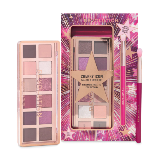Подарочный набор Cherry Icon Palette & Brush Set - 3