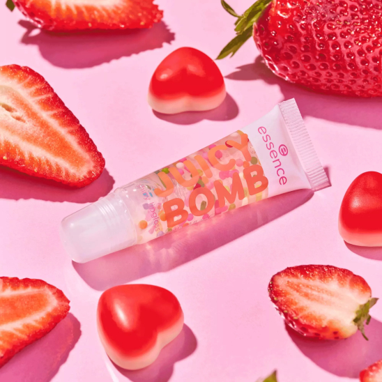 Блеск для губ Juicy Bomb Party shiny lipgloss, 05 Strawberry Sprinkles - 4