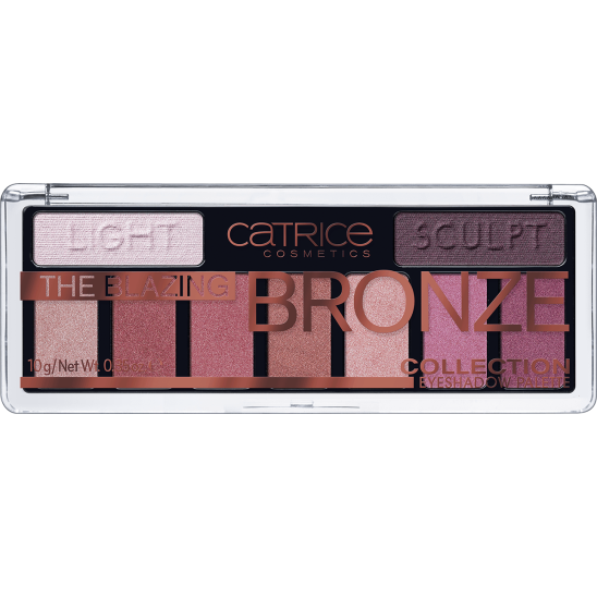Тени для век - 9 в 1 - The Blazing Bronze Collection Eyeshadow Palette 010 бронзовые - 1
