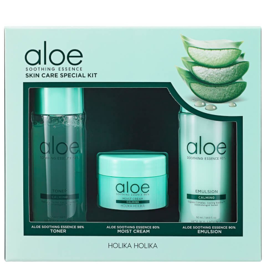 Уходовый набор миниатюр Aloe Soothing Essence Skincare Special Kit - 1