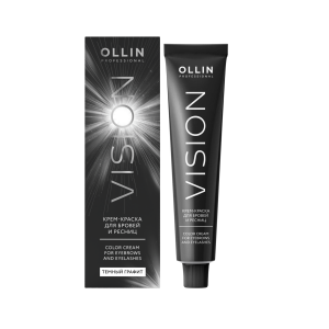 Ollin Professional - Крем-краска для бровей и ресниц Темный графит20 мл