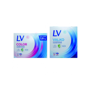 LV - Набор Концентрированный стиральный порошок для цветного белья, 1,6 кг + Концентрированный стиральный порошок для белого белья, 750 г