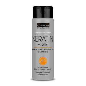 LORVENN - Восстанавливающий шампунь для с кератином волос Chromacare System Keratin Vitality Repair & Hair Loss Protection Shampoo300 мл