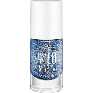 essence - Лак для ногтей - holo rainbow nail polish, синий голографик, т.03