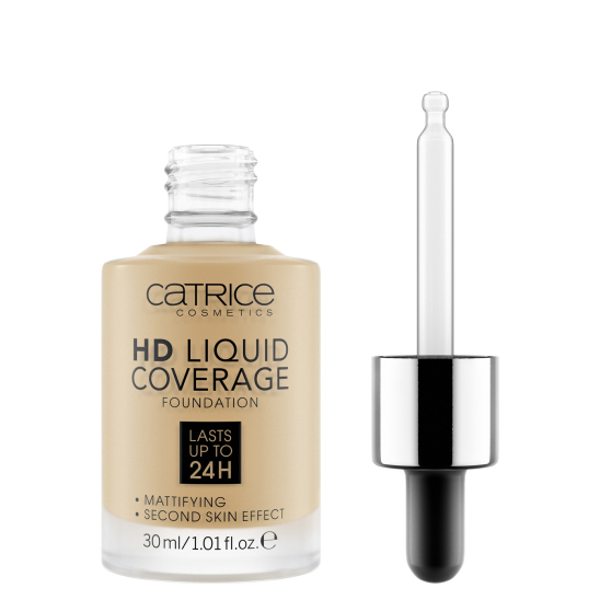 Тональная основа HD Liquid Coverage Foundation, 035 Natural Beige - 2