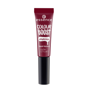 essence - Жидкая губная помада colour boost vinylicious liquid lipstick, вишневый т.08