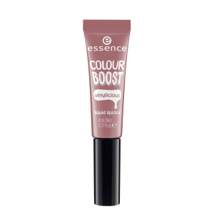 essence - Жидкая губная помада colour boost vinylicious liquid lipstick, розовое дерево т.04