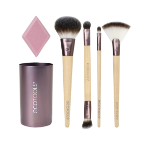 Ecotools - Набор из кистей для макияжа, спонжа и стаканчика - Festive & Flawless Beauty Kit