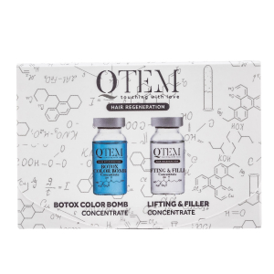 Qtem - Холодный Ботокс для волос Лифтинг и Филлер,15 мл + Холодный ботокс Колор Бомб15 мл