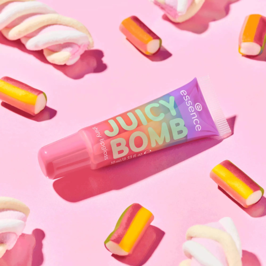 Блеск для губ Juicy Bomb Party shiny lipgloss, 01 Bubblegum Bliss - 4