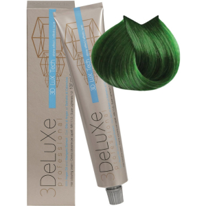 3Deluxe Professional - Крем-краска для волос, Микстон Зеленый100 мл