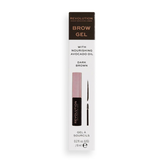 Гелевая тушь для бровей Brow Gel Dark Brown - 4