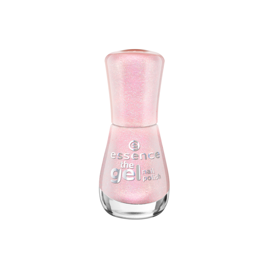 Лак для ногтей The gel nail polish, нежно-розовый с блестками т.111 - 1