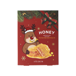 It's Skin - Новогодний набор тканевых масок с мёдом The Fresh Mask Sheet Honey, 20 г*5 шт