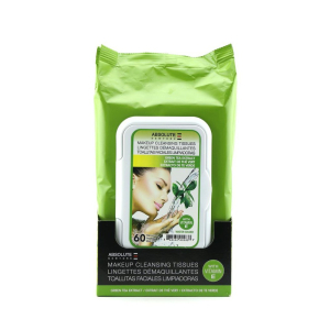 Absolute New York - Влажные салфетки для удаления макияжа Absolute New York MakeUp Cleansing Tissue 60 шт. Зеленый чай